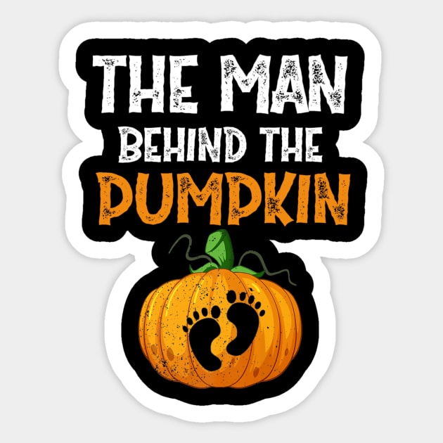 Halloween Pregnancy 2022 For Men Expecting Pumpkin Costume Shirt Sticker by WoowyStore